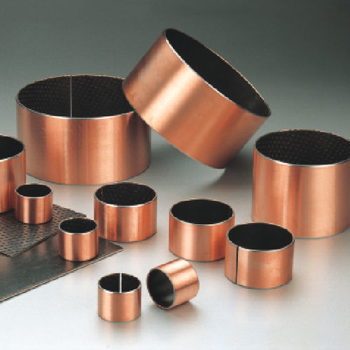 Цилиндрический подшипник скольжения - CSB-22 - Zhejiang Changsheng Sliding Bearing Co., Ltd. - из углеродистой стали / из пористой бронзы / из ПВДФ