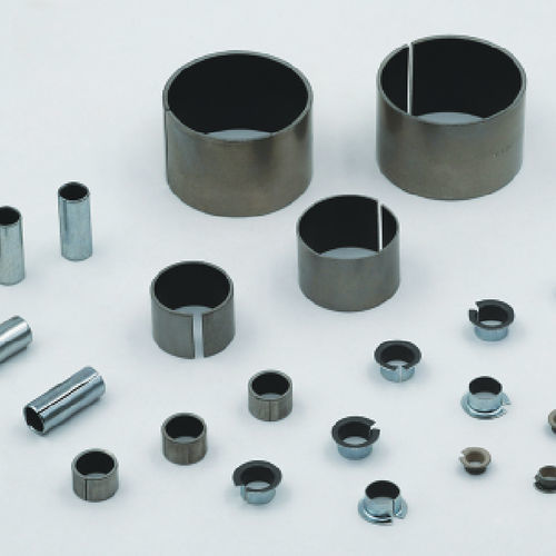 Цилиндрический подшипник скольжения - CSB-35 - Zhejiang Changsheng Sliding Bearing Co., Ltd. - с фланцем / из нержавеющей стали / из ПТФЭ