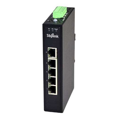 Неуправляемый коммутатор Ethernet - RPT-1005-X4 - Sbjlink/Subject Link Inc. - 5 портов / 10/100BaseT(X) / на DIN-рейке