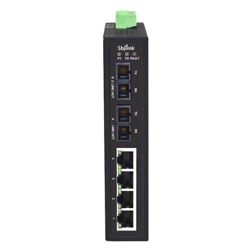 Неуправляемый коммутатор Ethernet - RPT-1006 series - Sbjlink/Subject Link Inc. - 10/100BaseT(X) / 6 портов / на DIN-рейке
