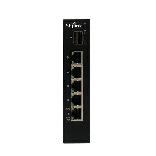 Неуправляемый коммутатор Ethernet - RPT-1006G-1F-X2 - Sbjlink/Subject Link Inc. - 6 портов / Gigabit Ethernet / на DIN-рейке