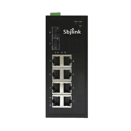 Неуправляемый коммутатор Ethernet - RPT-1010G-2F-X2 - Sbjlink/Subject Link Inc. - 10 портов / Gigabit Ethernet / на DIN-рейке