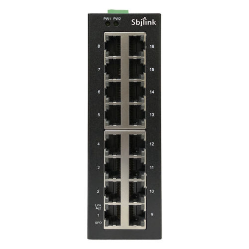 Неуправляемый коммутатор Ethernet - RPT-1016G-X2 - Sbjlink/Subject Link Inc. - 16 портов / Gigabit Ethernet / на DIN-рейке