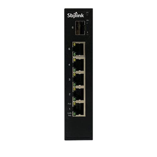 Неуправляемый коммутатор Ethernet - RPT-1006GP-1F-X2 - Sbjlink/Subject Link Inc. - 6 портов / Gigabit Ethernet / на DIN-рейке