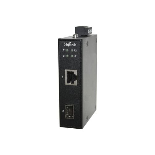 Промышленный преобразователь - HNT-1401G-X6R - Sbjlink/Subject Link Inc. - среда / Gigabit Ethernet в оптическое волокно / на DIN-рейке