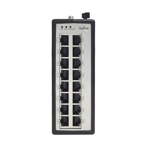 Промышленный коммутатор Ethernet - RPT-1016-T-X6M - Sbjlink/Subject Link Inc. - неуправляемый / 16 портов / на DIN-рейке