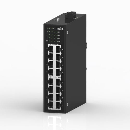 Промышленный коммутатор Ethernet - RPT-1016G-T-X6R - Sbjlink/Subject Link Inc. - неуправляемый / 16 портов / гигабит