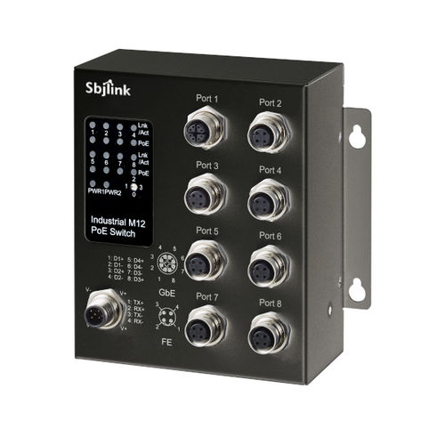 Коммутатор Ethernet 8 портов - RPT-M1808P-1G-T-X7 - Sbjlink/Subject Link Inc. - неуправляемый / Gigabit Ethernet / для монтажа в стену