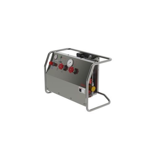 Гидравлический блок с пневматическим двигателем - RPS - RESATO High Pressure Technology - с электродвигателем / для масла / переносной