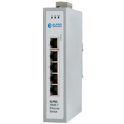 Неуправляемый коммутатор Ethernet - 1050E-T - ELPRO Technologies - 5 портов / 10/100BaseT(X) / на DIN-рейке