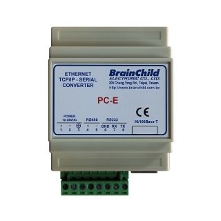 Преобразователь Ethernet - PC-E - BRAINCHILD ELECTRONIC CO., LTD - последовательный / RS-232 / RS-485