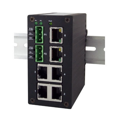 Неуправляемый коммутатор Ethernet - EH2306  - Atop Technologies - 6 портов / 10/100BaseT(X) / на DIN-рейке