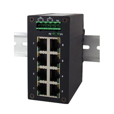 Неуправляемый коммутатор Ethernet - EH2308 - Atop Technologies - 8 портов / 10/100BaseT(X) / на DIN-рейке