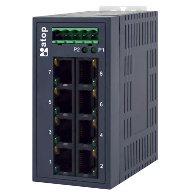 Неуправляемый коммутатор Ethernet - EH2008 - Atop Technologies - 10/100BaseT(X) / настенный / с резервированием