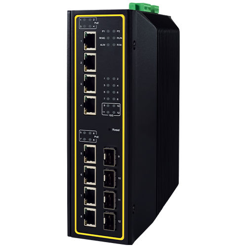 Управляемый коммутатор Ethernet - EHG7612 Series - Atop Technologies - 12 портов / Gigabit Ethernet / гигабит