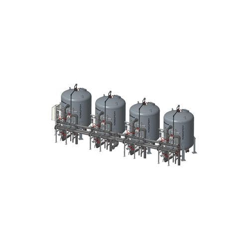Фильтр для воды - FILTRAFLO™ FCP-P - VEOLIA WATER STI - для очистки сточных вод / с двойной корзиной / под давлением