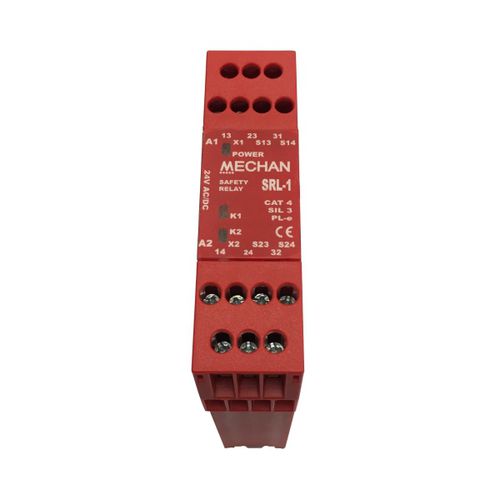 Реле безопасности с аварийной остановкой - SRL1 - Mechan Controls - 2NO/NF / SIL / на DIN-рейке