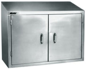 Шкаф для хранения - max. 762 x 1 829 x 876 mm - Terra Universal Inc. - с настенным монтажом / с распашными дверьми / из нержавеющей стали