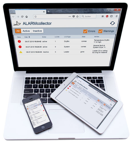 Мобильное приложение для управления - ALARMcollector - motan gmbh