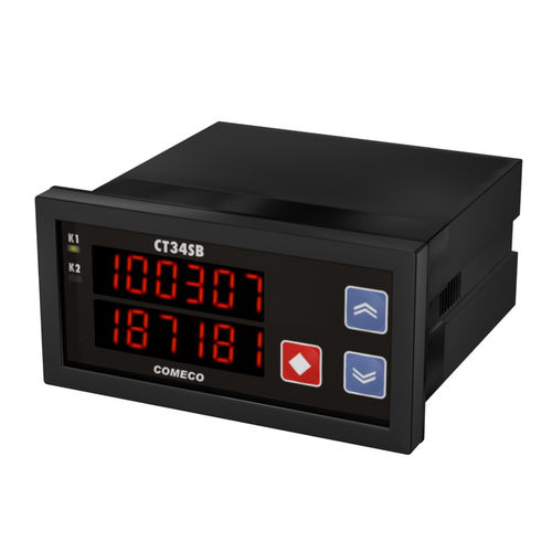 Импульсный счетчик - CT34SB - Comeco Control & Measurement - с 6 цифрами / электронный / программируемый