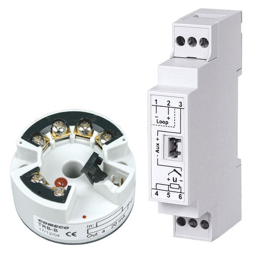 Трансмиттер температуры на DIN-рейке - -100 °C ... +1 800 °C | TRB series - Comeco Control & Measurement - RTD / термопара / цифровой
