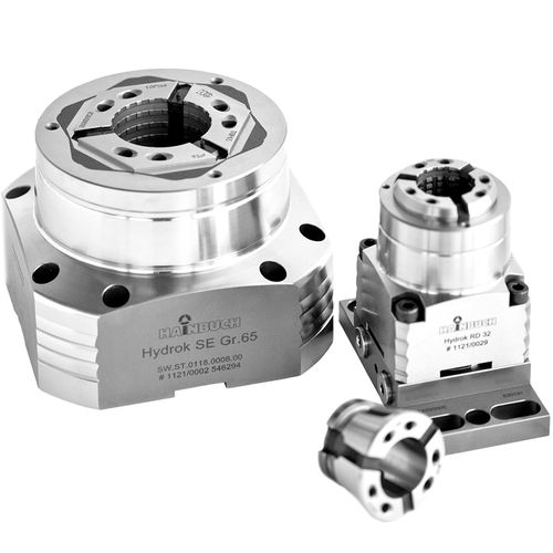 Стационарный гидравлический патрон - HYDROK - HAINBUCH GMBH SPANNENDE TECHNIK - цанговый / для обработки / модульный