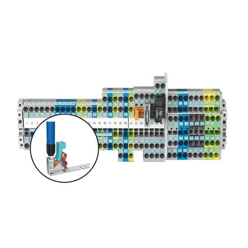 Клеммная колодка низкого напряжения - 8WH6 - Siemens Low-voltage – Power distribution - на DIN-рейке / вставная / с винтовым соединением