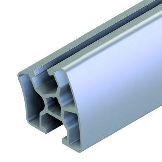 Профиль из алюминия - 20.1134/0 - Minitec - пазованный / круглый / для рам