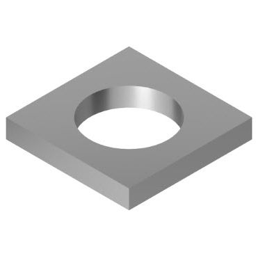 Шайба тормоз - 21.1360/1 - Minitec - квадратная / из нержавеющей стали