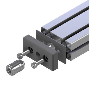Фиксирующая пластина из алюминия - 24.1105/0 - Minitec - прямоугольная