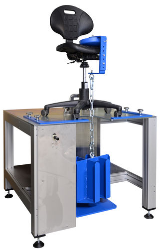 Испытательный стенд устойчивости - Hegewald & Peschke Meß- und Prüftechnik GmbH - для мебели / для стула / для материалов