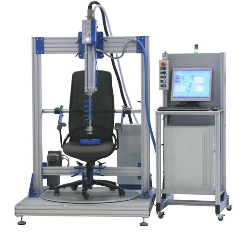 Испытательный стенд для сиденья - 1500 N - Hegewald & Peschke Meß- und Prüftechnik GmbH - пневматический / поворотный