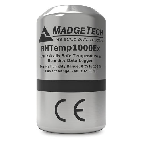 Регистратор данных для измерения температуры - RHTemp1000Ex  - MadgeTech - влажности / с интерфейсом ПК / без экрана