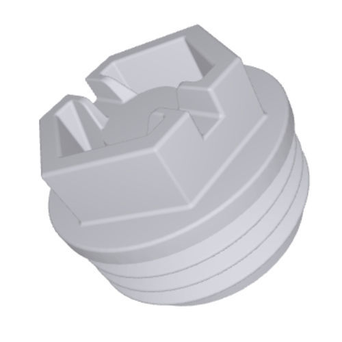 Шестиугольная пробка - TF2101A-GA10A - DBI Plastics - резьбовая / из пластика / для краски