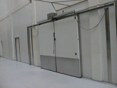 Раздвижной ворота - AS1502F - DAN-doors - из металла / для холодильной камеры / промышленный