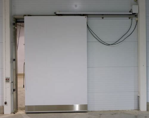 Раздвижной ворота - MS1501F - DAN-doors - из металла / для холодильной камеры / промышленный