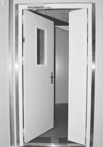 Створчатый ворота - MH0501I - DAN-doors - из нержавеющей стали / для холодильной камеры / промышленный