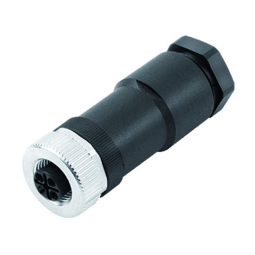 Соединитель для передачи данных - 814 series - Franz Binder GmbH + Co. Elektrische Bauelemente KG - для источника электропитания / круговой / внутренняя резьба