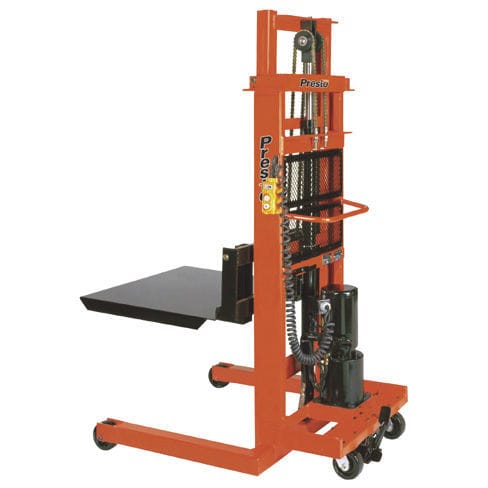 Полуэлектрический штабелер - EF series - Presto Lifts - с сопровождающим оператором / с платформой / с регулируемыми вилами