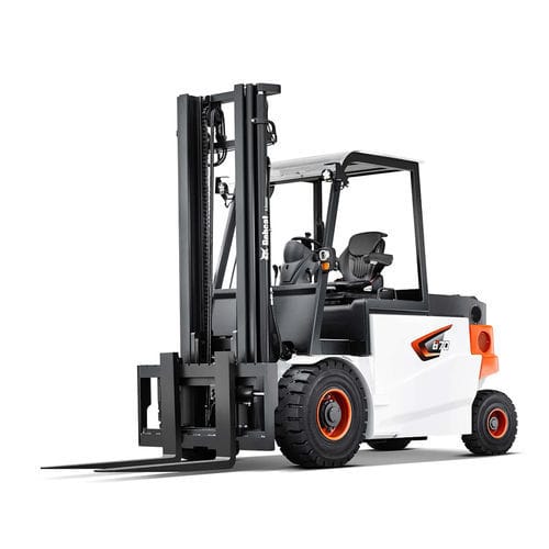 Электрический вилочный погрузчик - B series - Doosan Industrial Vehicles - с местом для сидения водителя / для разгрузочно-погрузочных работ / 4-колесный