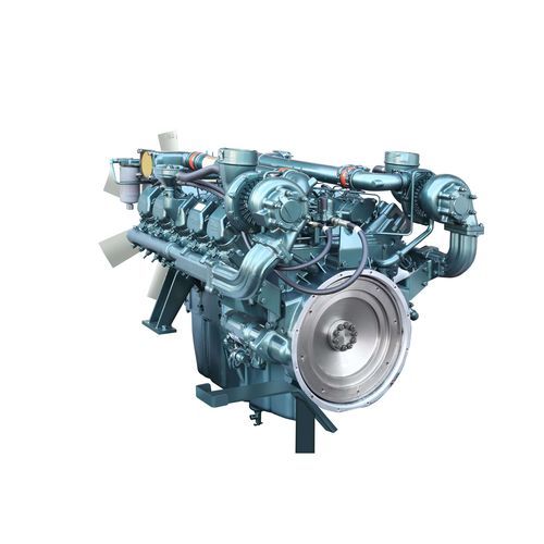 Дизельный двигатель - DP180LA - HD HYUNDAI INFRACORE - 10 цилиндров / турбо / для электрогенераторной установки