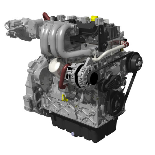 Дизельный двигатель - PM03 - HD HYUNDAI INFRACORE - 4 цилиндра / линейный / для вилочного погрузчика
