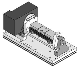 Горизонтальный роторный стол - Abbott Workholding - для обрабатывающего центра