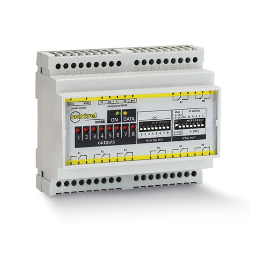 Выходной модуль RS-485 - MR-R8 - Contrel elettronica - Modbus / 8 S / с релейным выходом