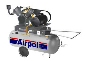 Поршневый компрессор - AB25-380-240 - Airpol - воздушный / с электродвигателем / на роликах