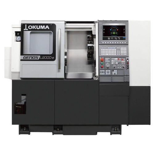 Токарный станок ЧПУ - GENOS L2000-e - OKUMA EUROPE GMBH - горизонтальный / 12 инструментов / мощный