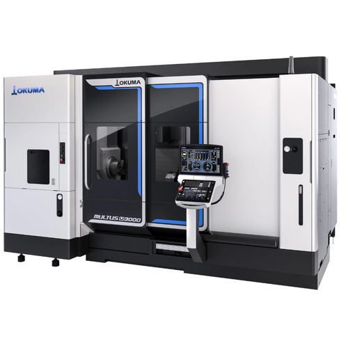 Токарно-фрезерный центр ЧПУ - MULTUS U3000 - OKUMA EUROPE GMBH - горизонтальный / с двумя револьверными головками / с двумя шпинделями