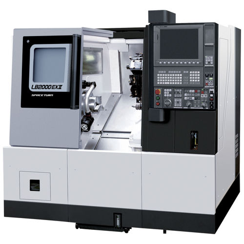 Токарный станок ЧПУ - LB2000 EX II - OKUMA EUROPE GMBH - горизонтальный / 12 инструментов / для производства небольших деталей