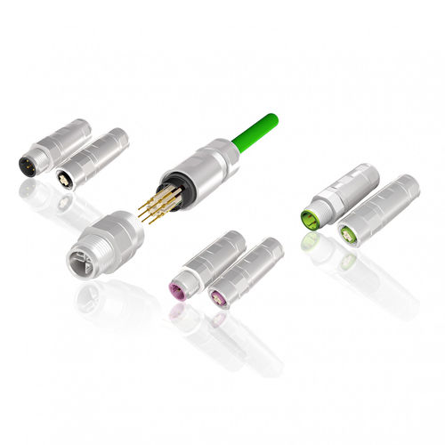 Соединитель для передачи данных - CONEC Elektronische Bauelemente GmbH - Ethernet / обжимной / M12