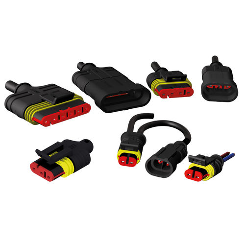 Соединитель для передачи данных - Superseal  - CONEC Elektronische Bauelemente GmbH - для строительных транспортных средств / для трактора / для экскаватора